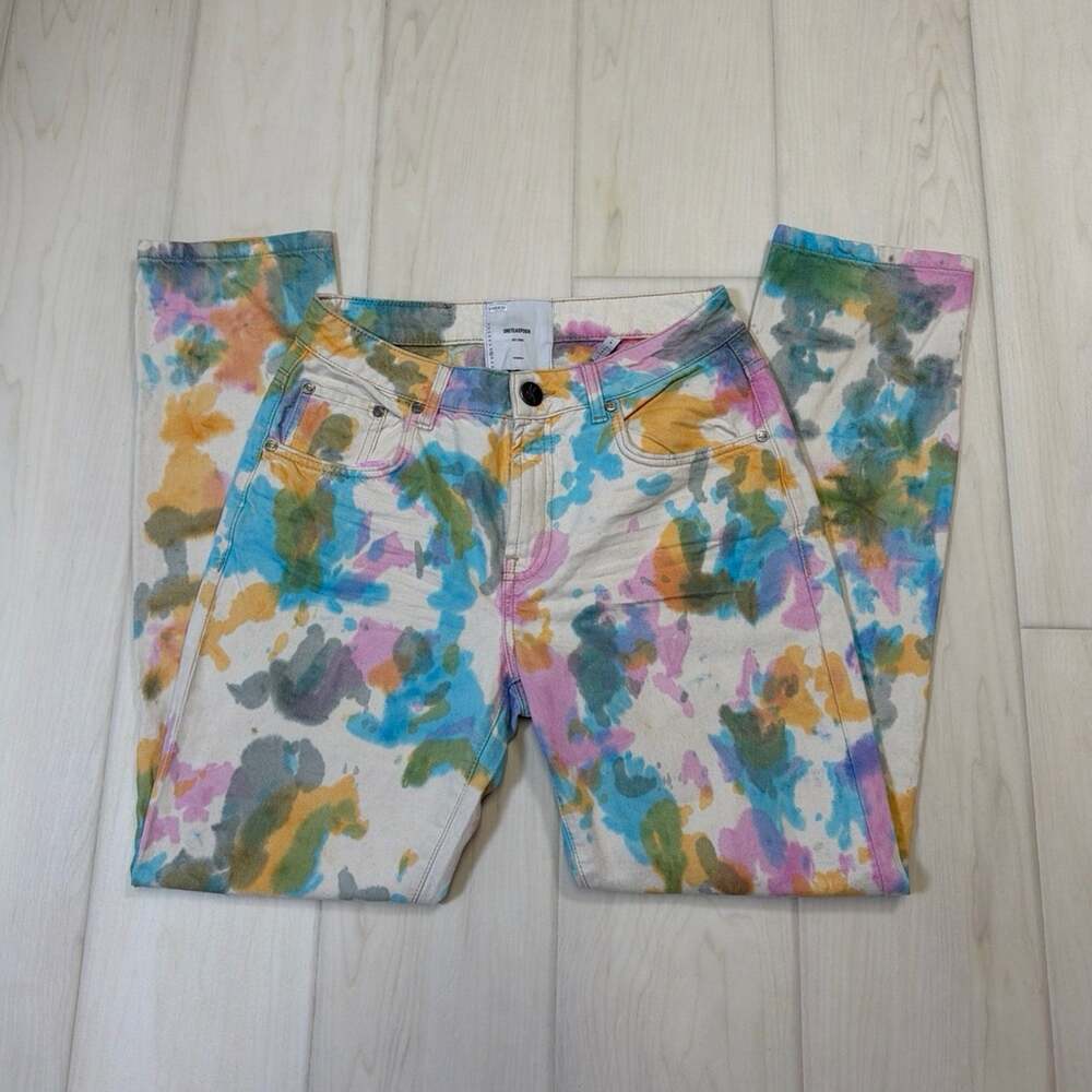 One Teaspoon High Waist Awesome Baggies Jeans Tie Dye Pants Size 29